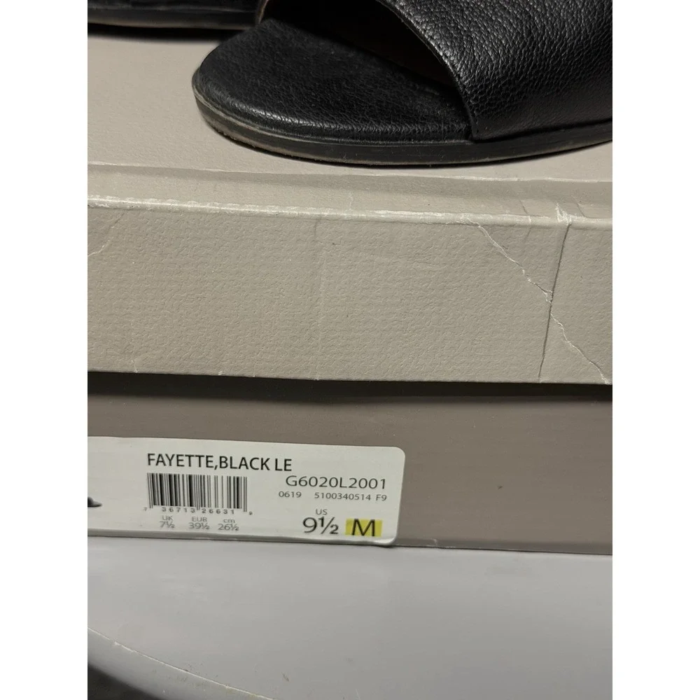 Franco Sarto Black Leather Slingback‎ Heels Zip Front Women's Shoes
